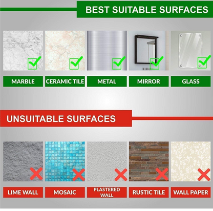 6 Row Transparent Self-Adhesive Hook Set Seamless Wall Hanger Waterproof, Oilproof Sticker Hook for Kitchen, Bathroom, Home No Drill Invisible Heavy Duty Wall