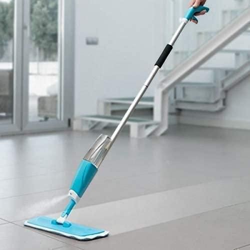 Spray Mop with Removable Washable Cleaning Pad and Integrated Water Spray Mechanism (Color May Vary) Wet & Dry Mop (Multicolor 126 m)