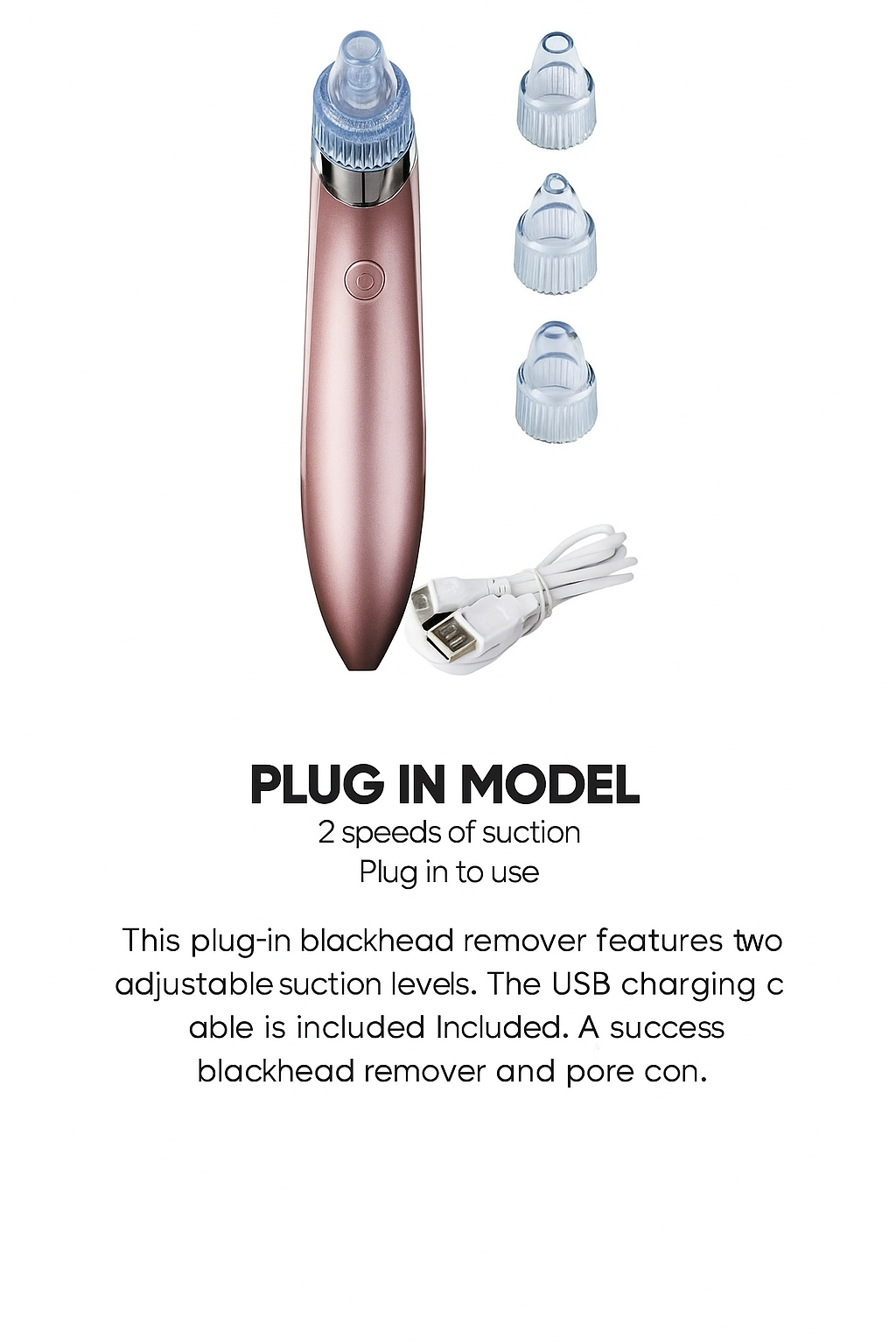 Electric blackhead remover